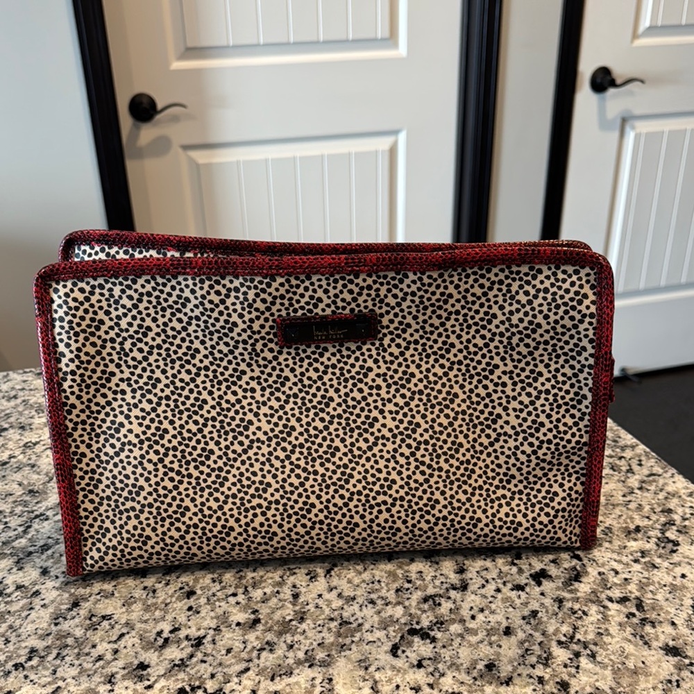 Black and Red Cosmetic Bag